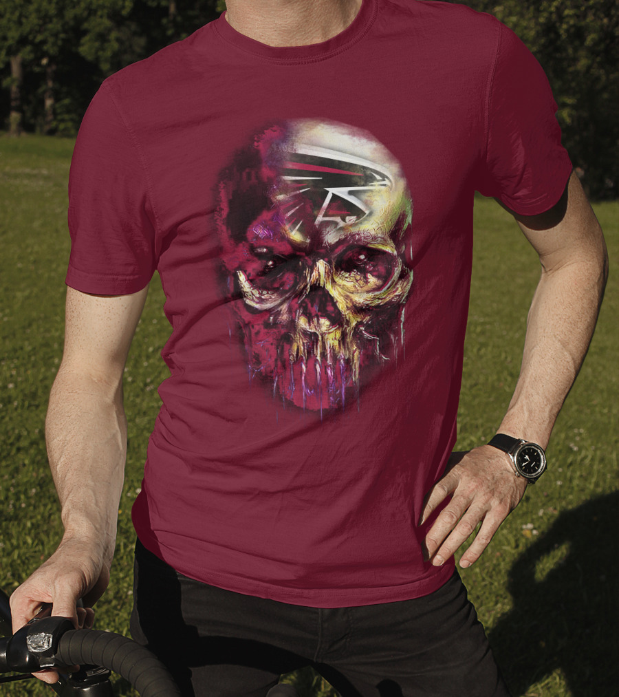Atlanta Falcons Skull Art T-Shirt