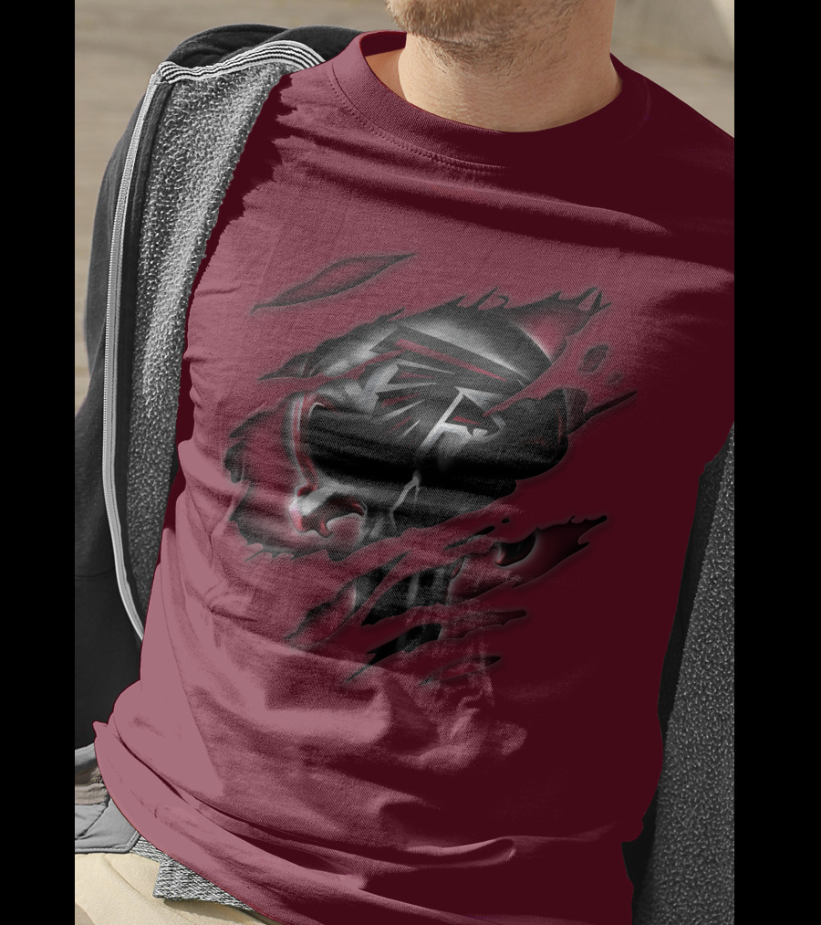 Atlanta Falcons Skull T-Shirt