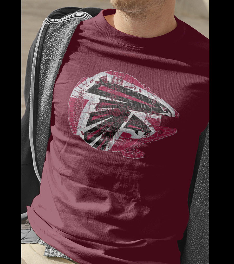 Atlanta Falcons Millennium Falcon 69 Spaceship T-Shirt