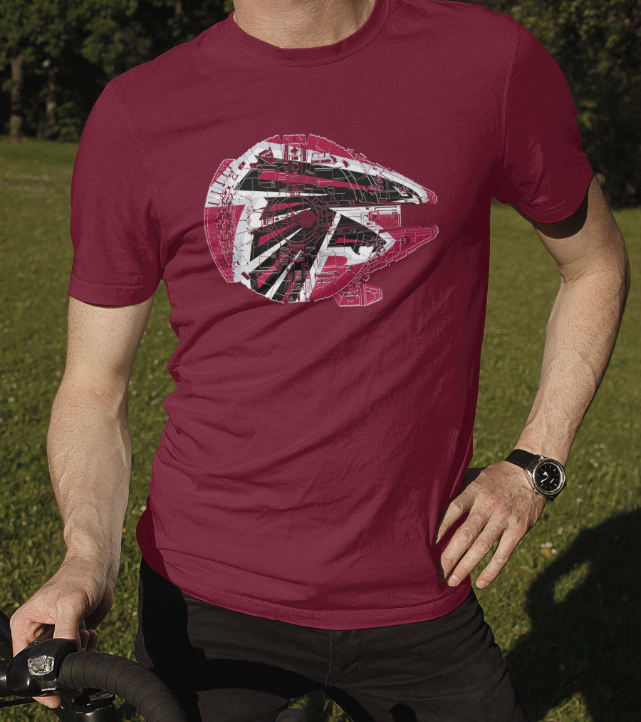 Atlanta Falcons Millennium Falcon 69 Spaceship T-Shirt