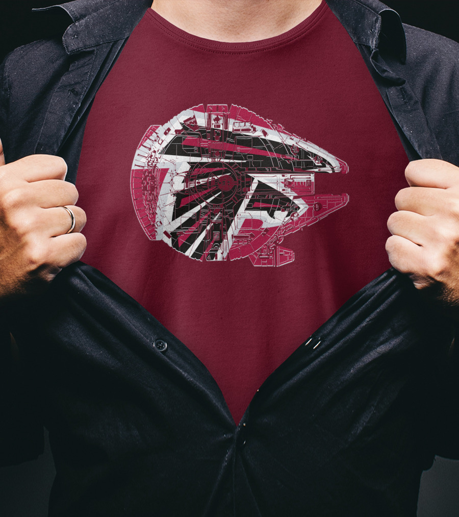 Atlanta Falcons Millennium Falcon 69 Spaceship T-Shirt