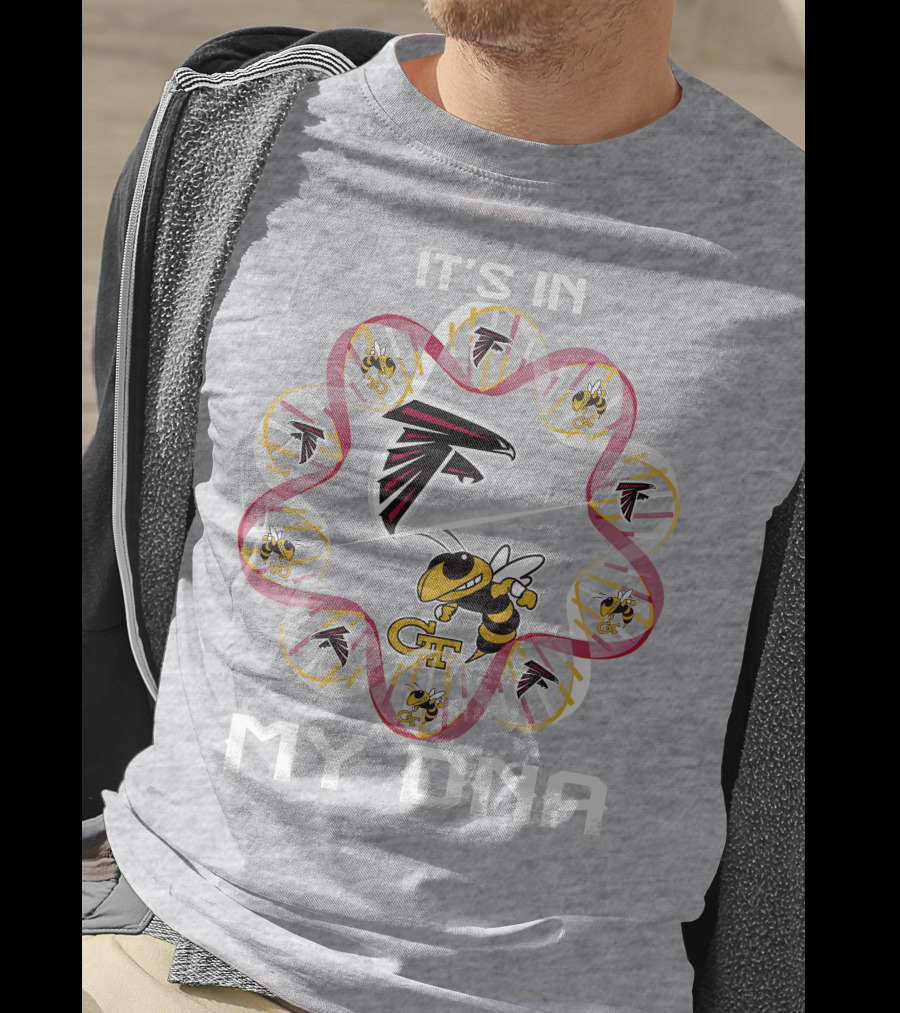 It's In My Dna Atlanta Falcons Georgia Tech T-Shirt