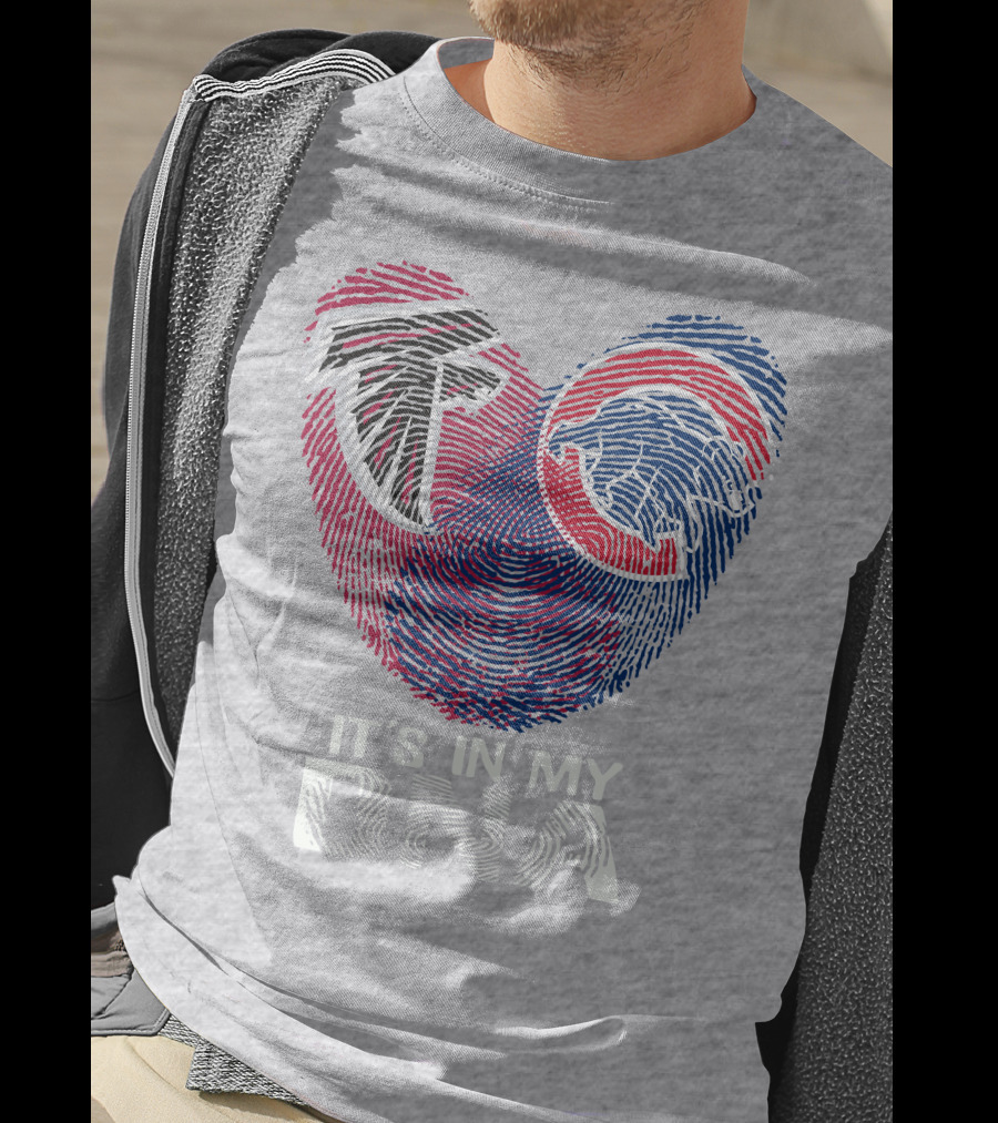 Atlanta Falcons Chicago Cubs It's In My Dna T-Shirt