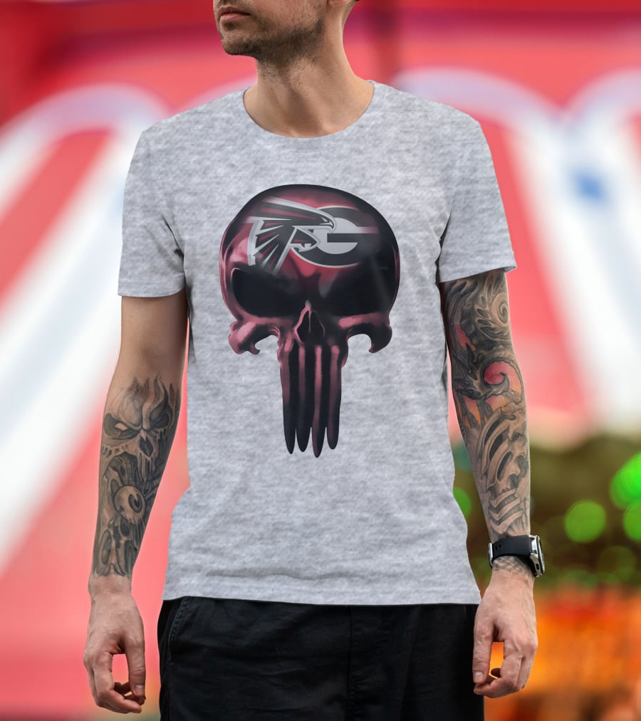 Atlanta Falcons G Logo Skull T-Shirt