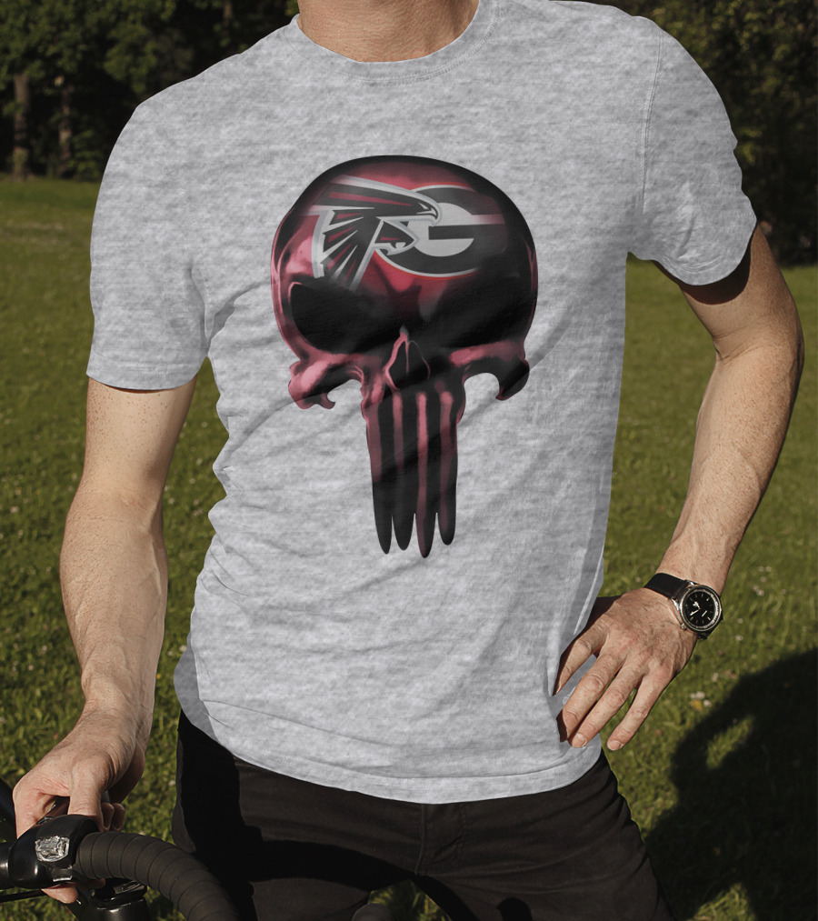 Atlanta Falcons G Logo Skull T-Shirt