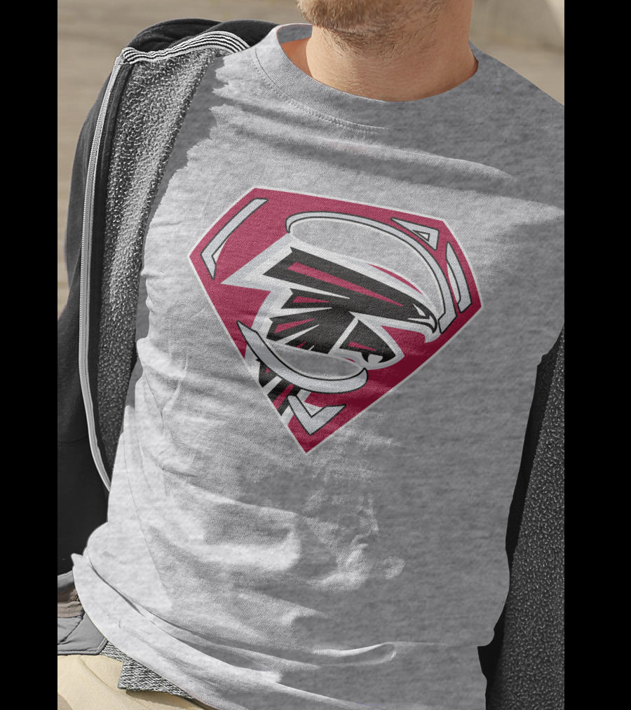 Atlanta Falcons 89 Superhero Shield T-Shirt