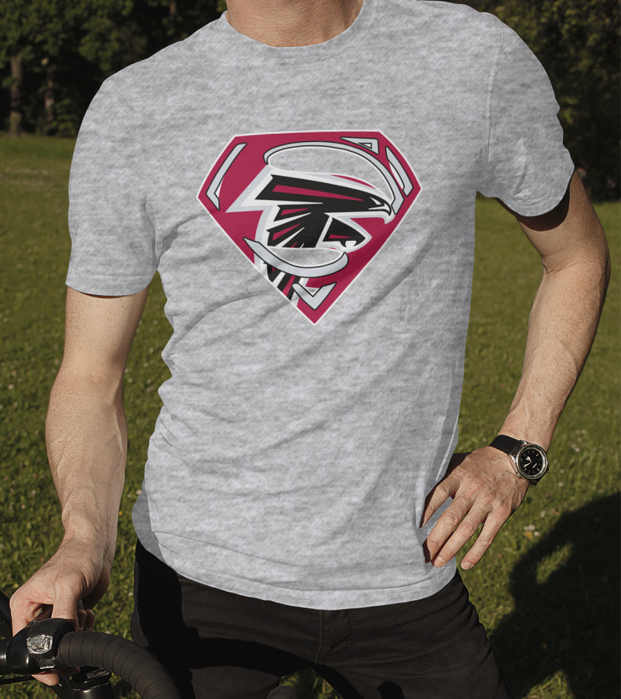 Atlanta Falcons 89 Superhero Shield T-Shirt