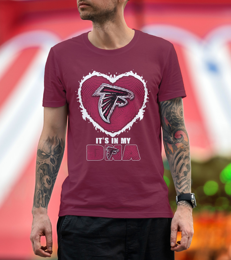 Atlanta Falcons Heart It's In My Dna T-Shirt