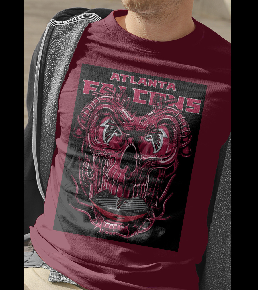Atlanta Falcons Dragonskull Helmet T-Shirt