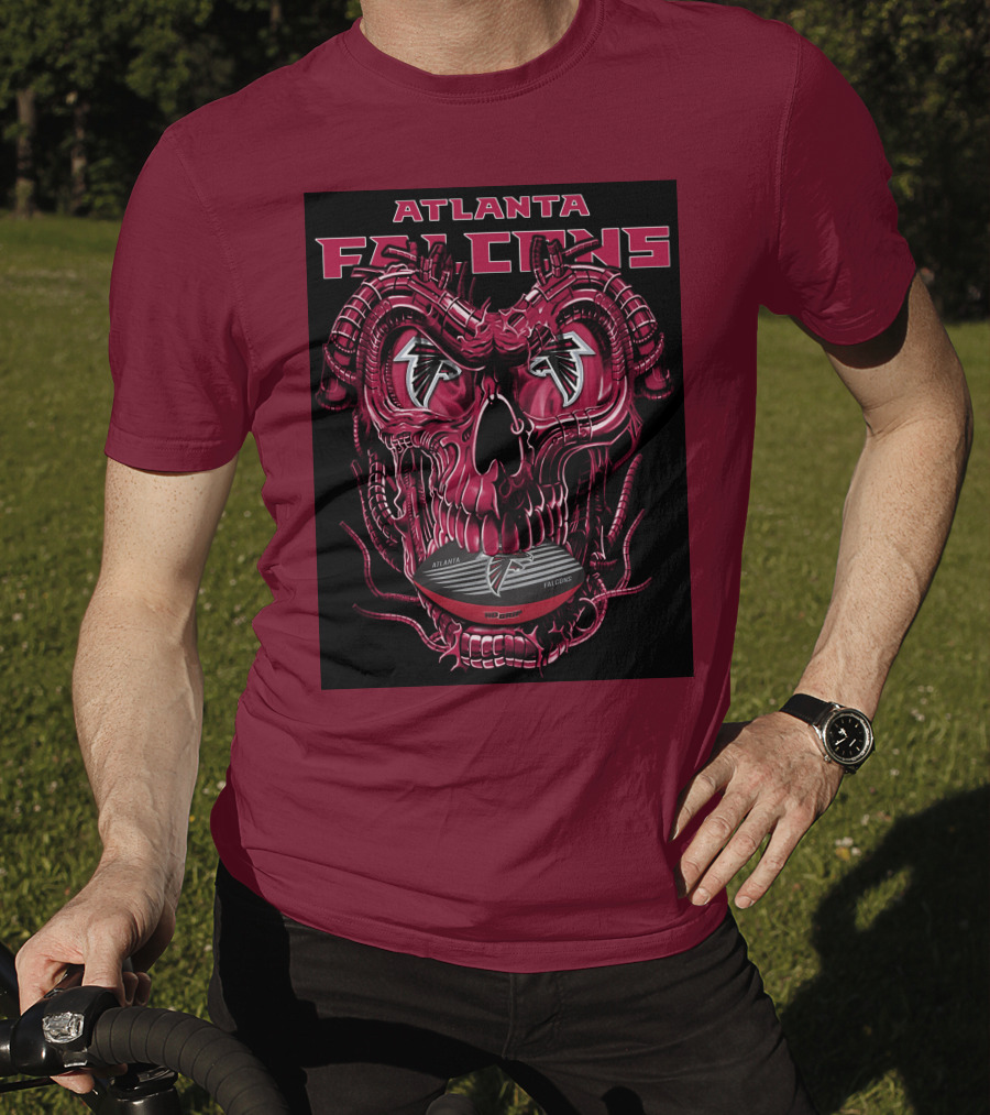 Atlanta Falcons Dragonskull Helmet T-Shirt