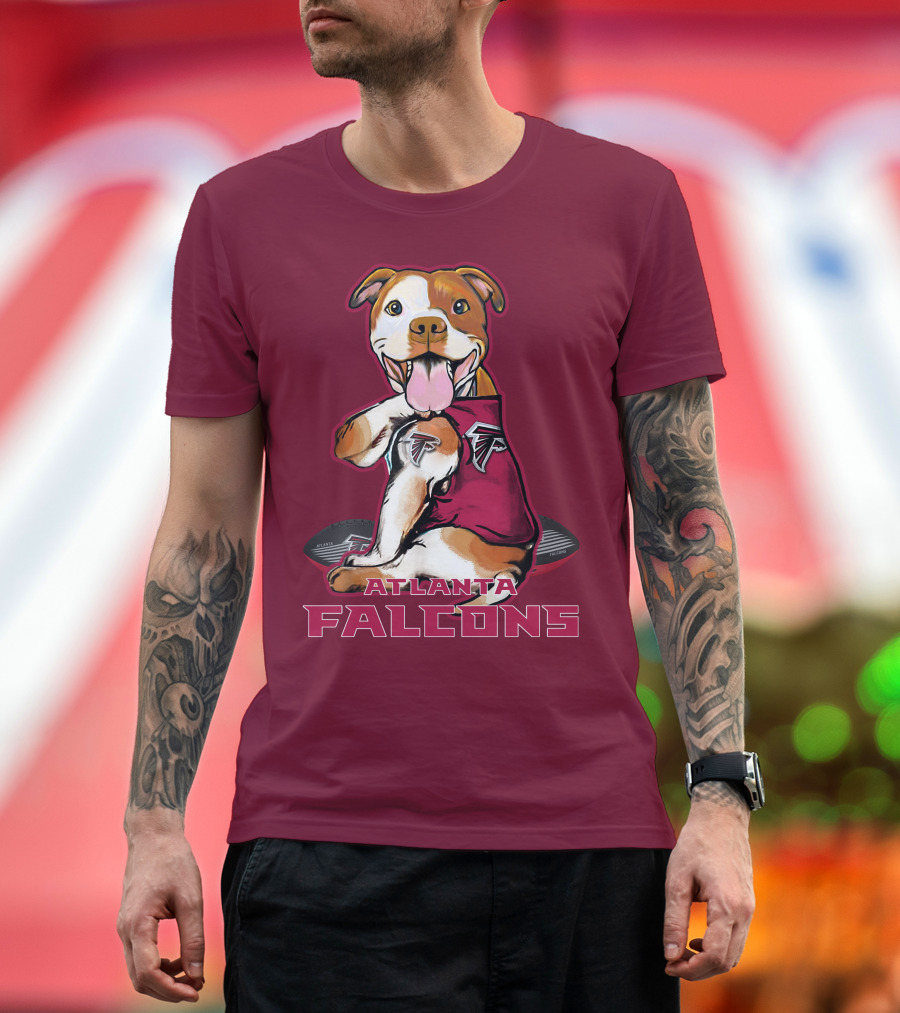 Atlanta Falcons Pittbull Football Fan T-Shirt
