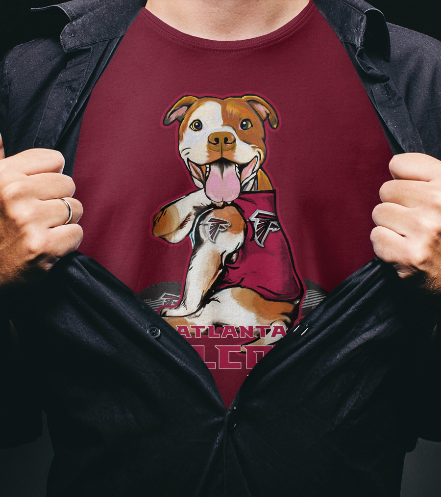 Atlanta Falcons Pittbull Football Fan T-Shirt