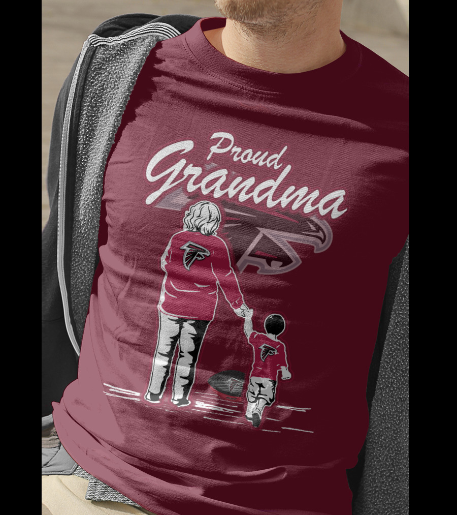 Proud Grandma Atlanta Falcons Football Family T-Shirt