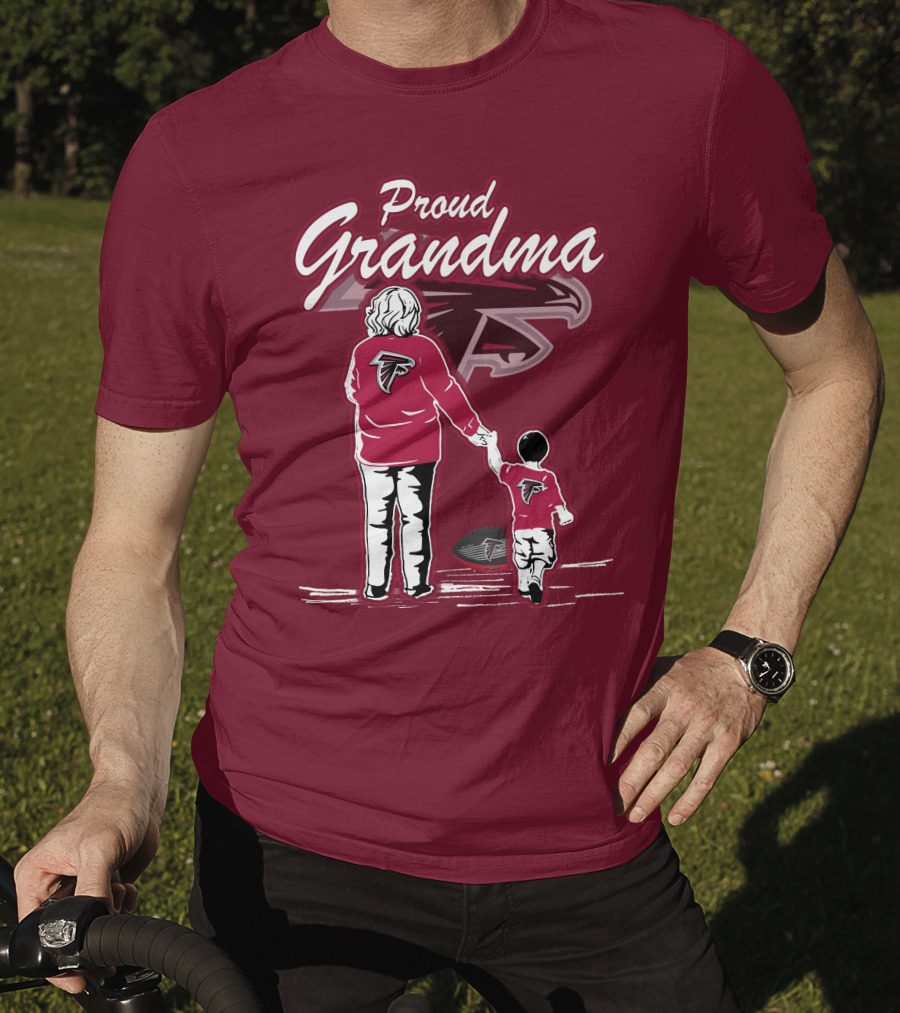Proud Grandma Atlanta Falcons Football Family T-Shirt