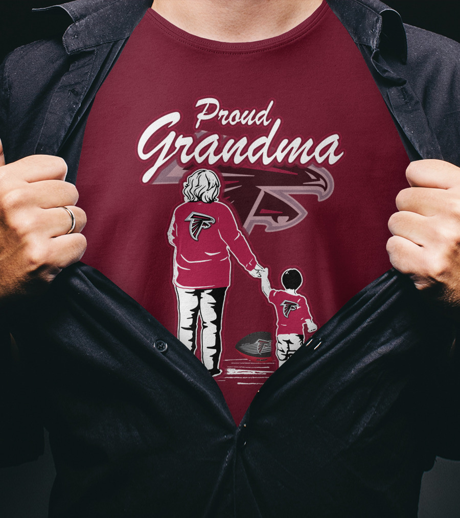 Proud Grandma Atlanta Falcons Football Family T-Shirt