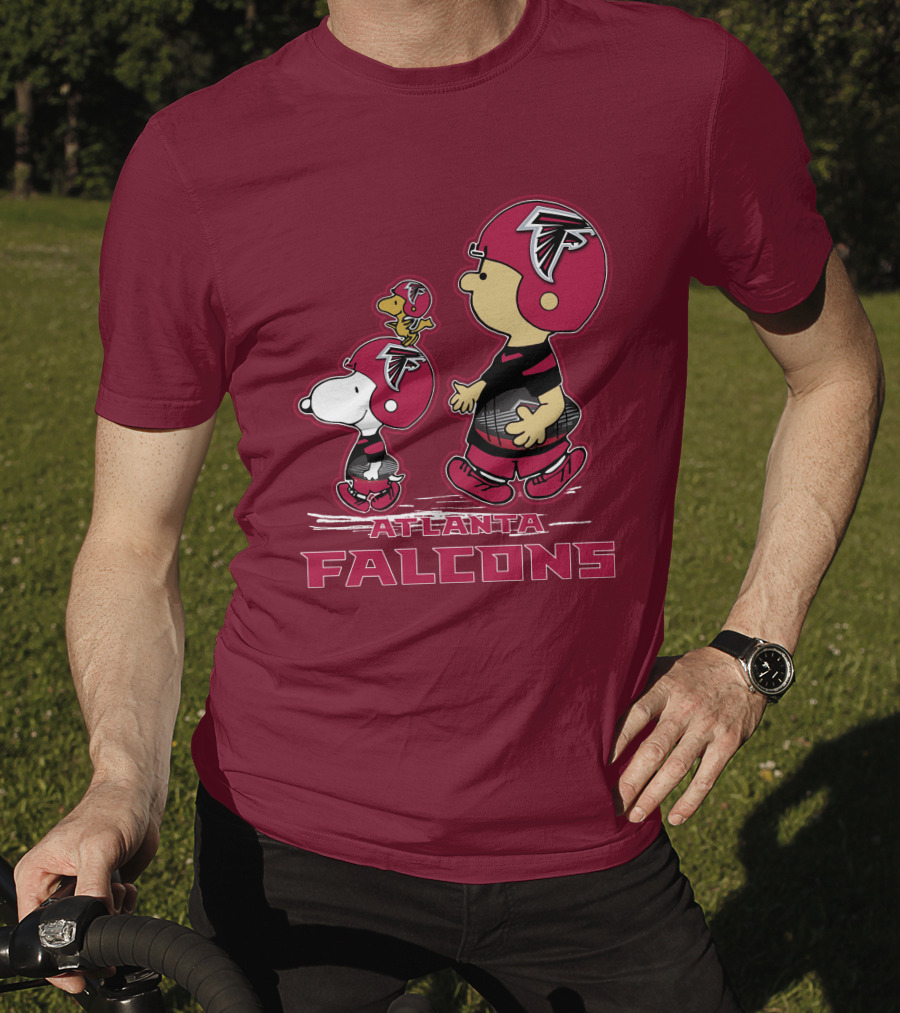 Atlanta Falcons Snpfootball Peanuts Characters T-Shirt