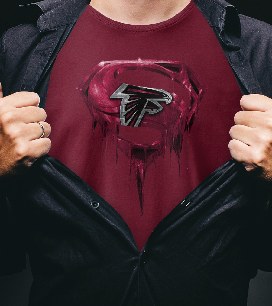 Spm Atlanta Falcons Superhero Emblem T-Shirt
