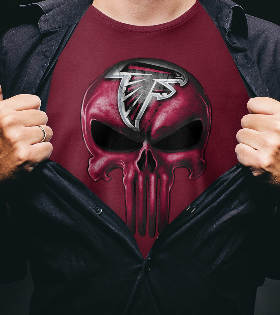 Atlanta Falcons Skull T-Shirt