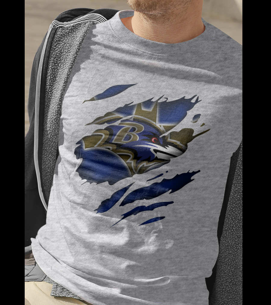 Baltimore Ravens Logo On T-Shirt
