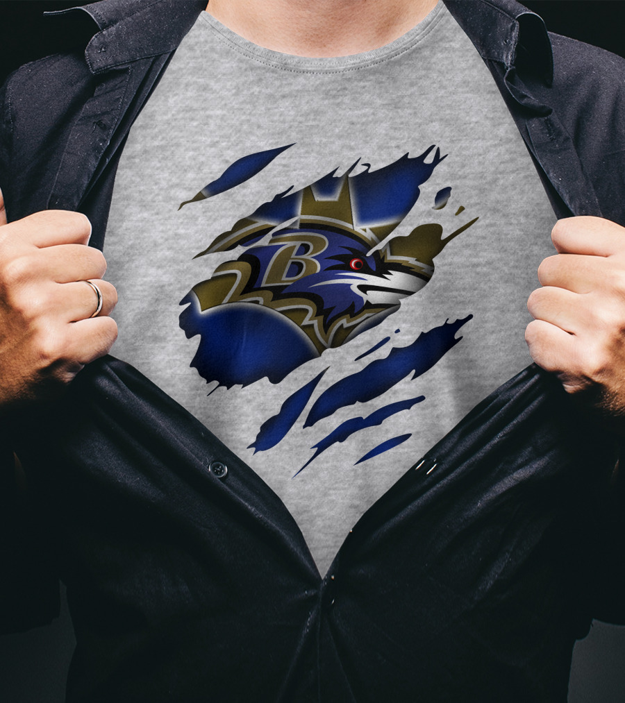 Baltimore Ravens Logo On T-Shirt