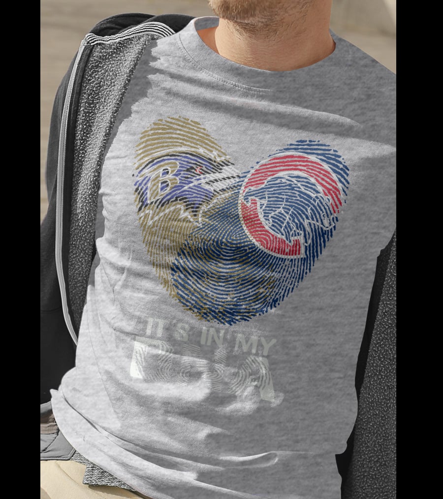 Baltimore Ravens Chicago Cubs It's In My Dna T-Shirt