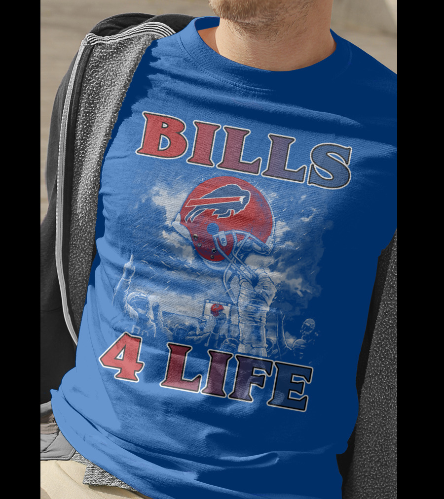 Bills 4 Life Buffalo Bills Helmet Celebration T-Shirt