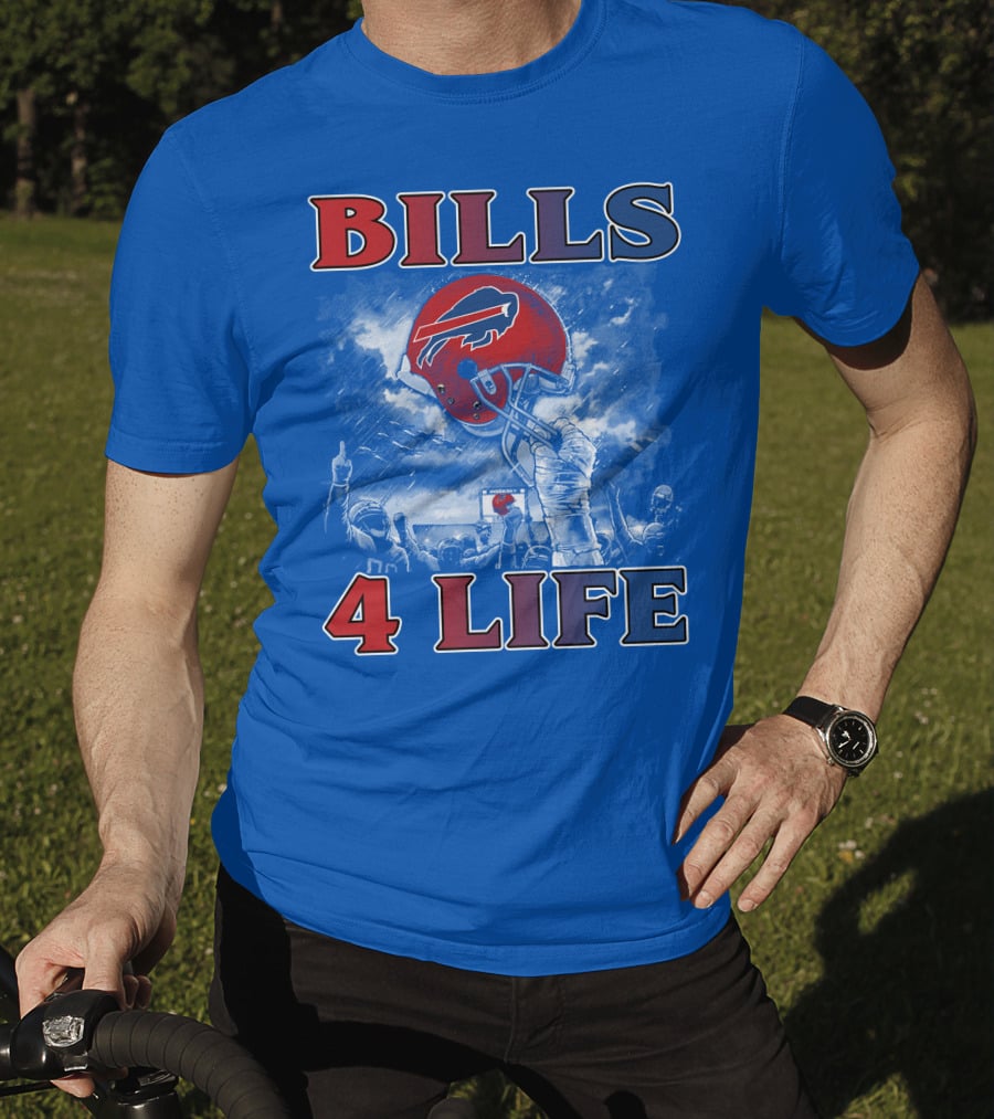 Bills 4 Life Buffalo Bills Helmet Celebration T-Shirt