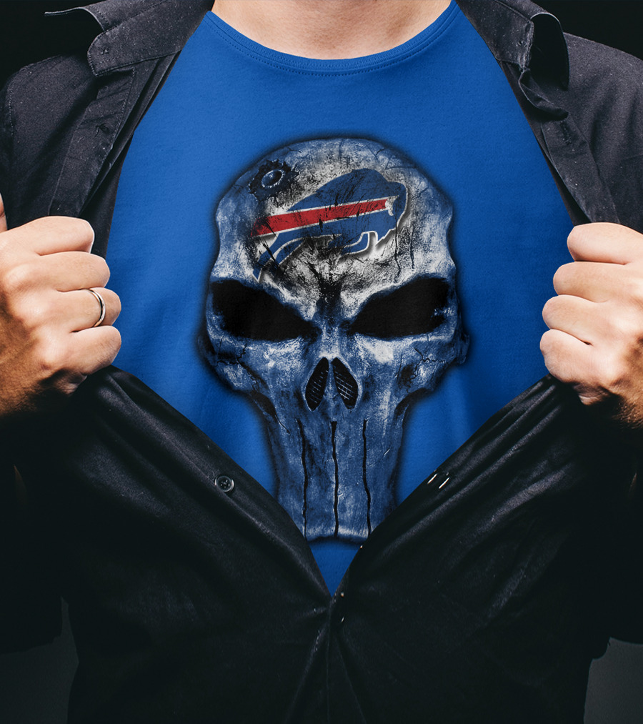 Buffalo Bills Skull Icon T-Shirt