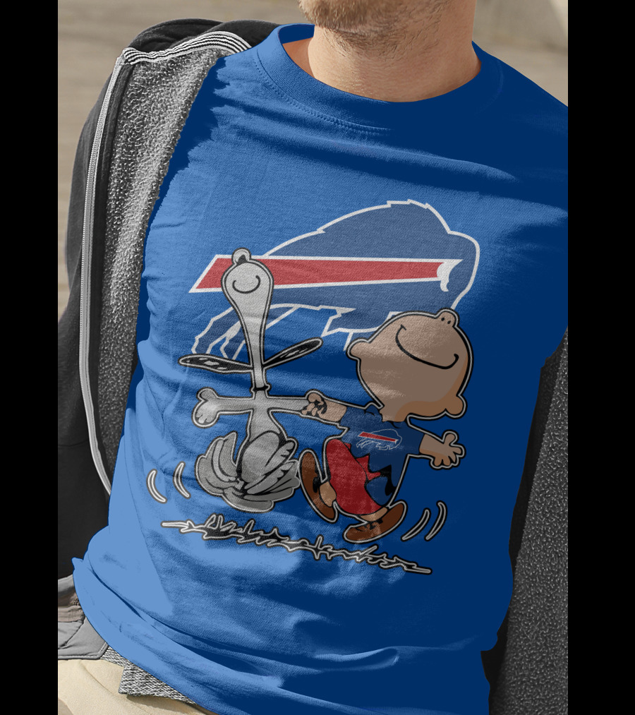 Buffalo Bills Peanuts Dancing Snoopy T-Shirt
