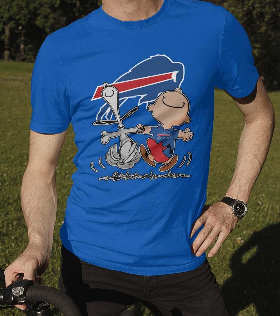 Buffalo Bills Peanuts Dancing Snoopy T-Shirt