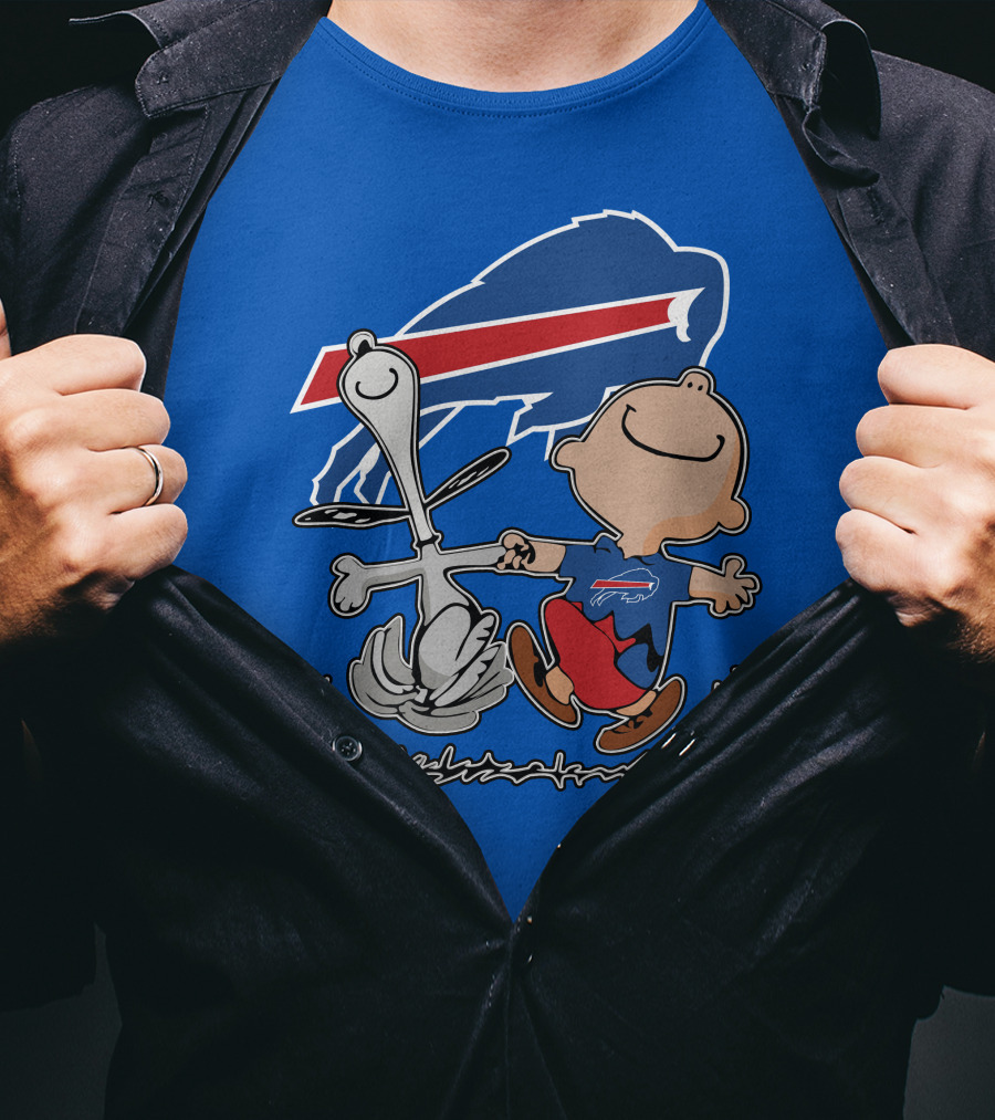 Buffalo Bills Peanuts Dancing Snoopy T-Shirt