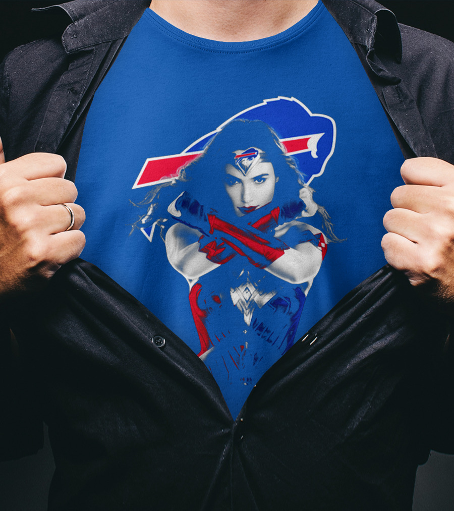 Buffalo Bills Wonder Woman Crossover T-Shirt