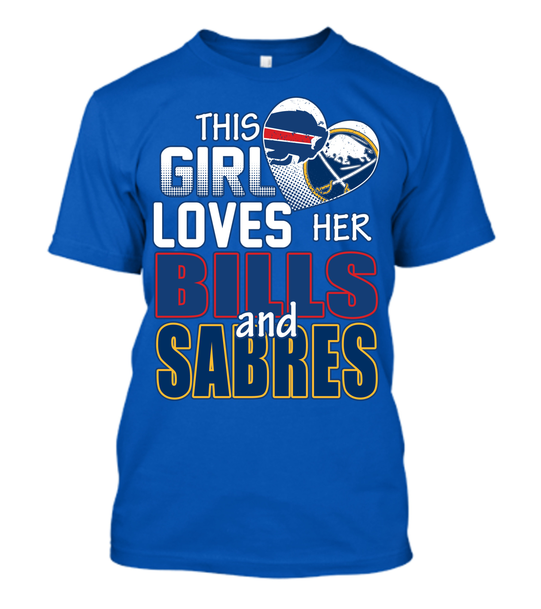 This Girl Loves Her Bills And Sabres T-Shirt