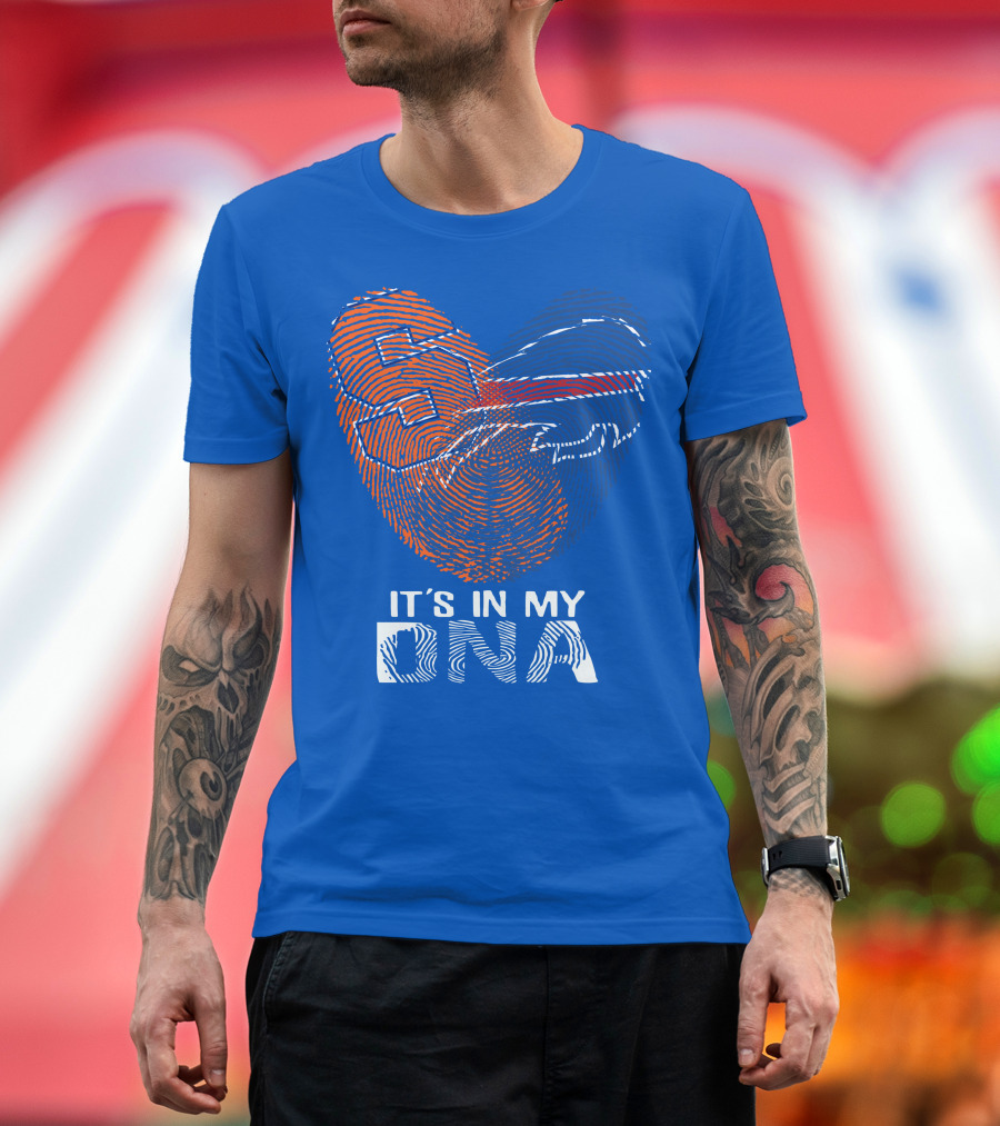 Buffalo Bills It's In My Dna Fingerprint Heart T-Shirt