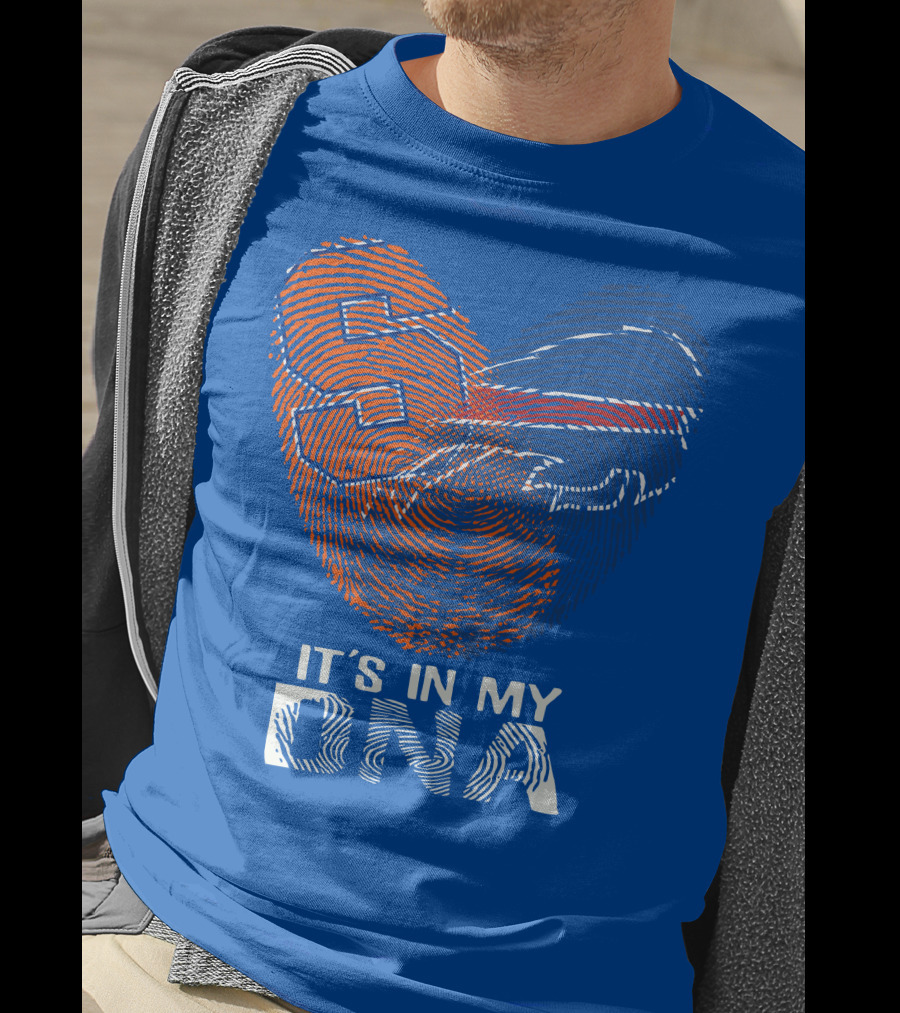 Buffalo Bills It's In My Dna Fingerprint Heart T-Shirt