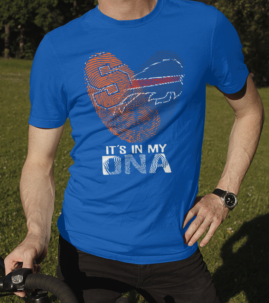 Buffalo Bills It's In My Dna Fingerprint Heart T-Shirt
