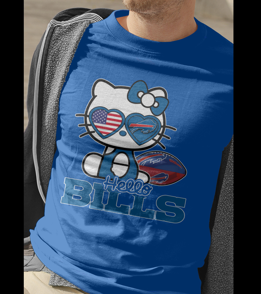 Hello Bills Buffalo American Football Kitty T-Shirt