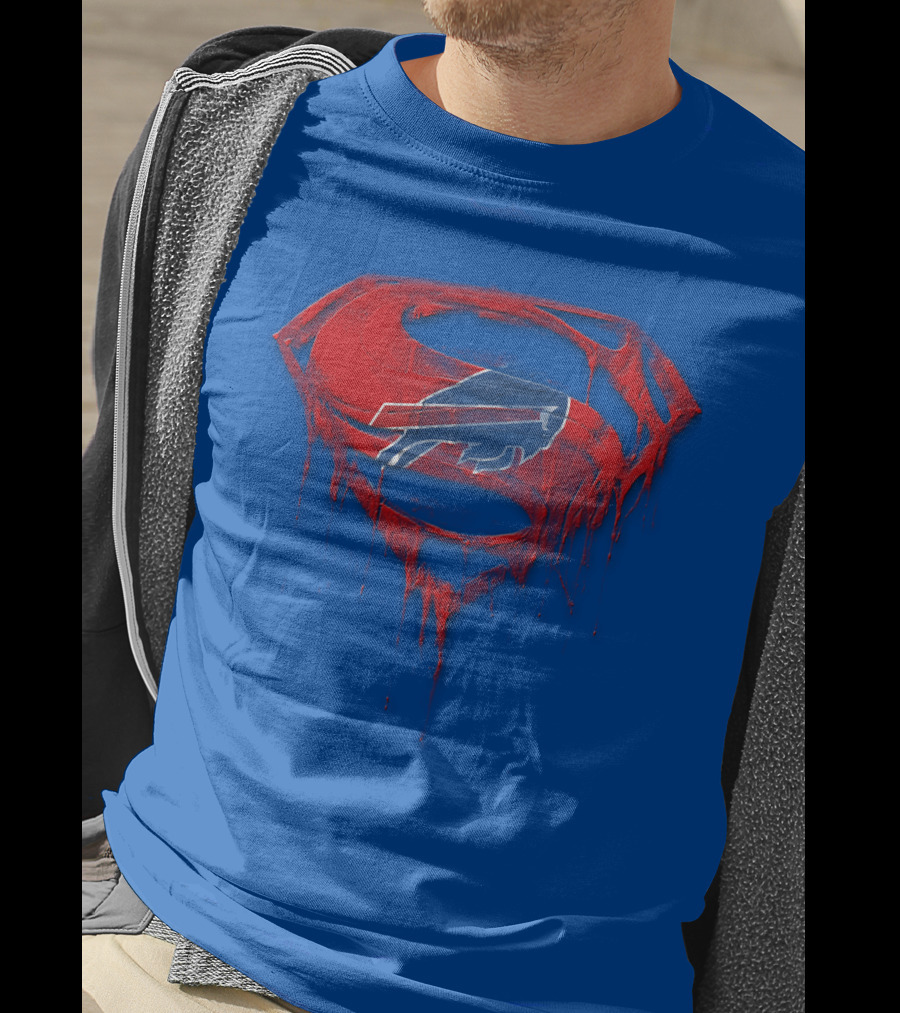 Buffalo Bills Superman Logo Fusion T-Shirt