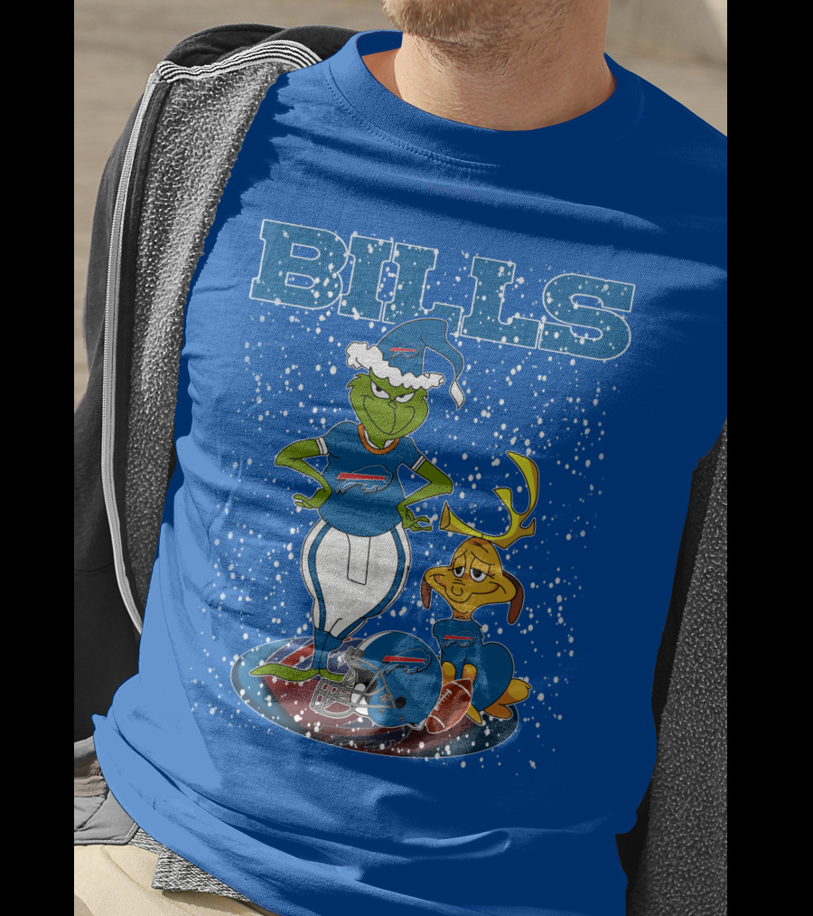 Grinchxmas Bills Christmas NFL Buffalo Bills Football Grinch T-Shirt