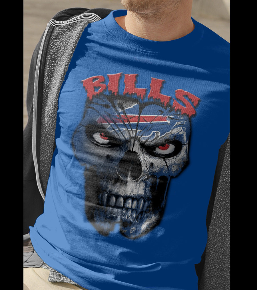 Buffalo Bills Skull Logo T-Shirt