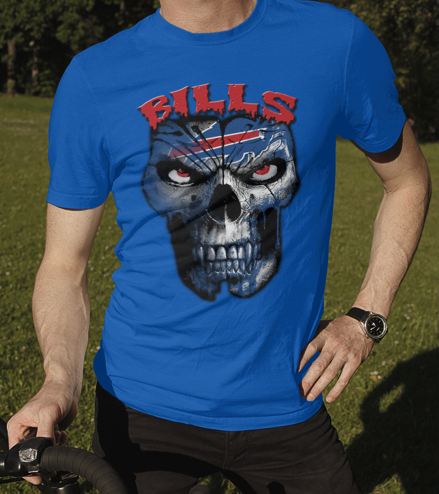 Buffalo Bills Skull Logo T-Shirt