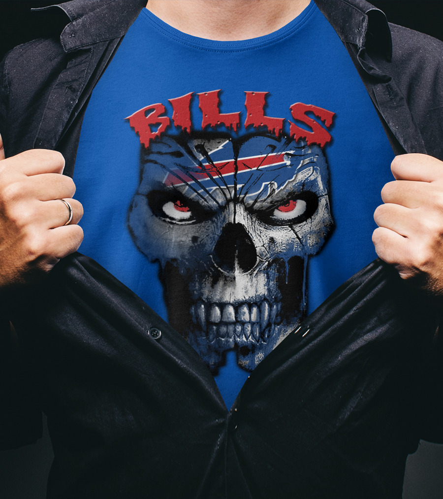 Buffalo Bills Skull Logo T-Shirt