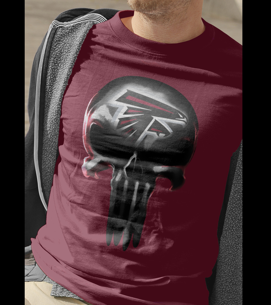 Atlanta Falcons Skull Logo T-Shirt