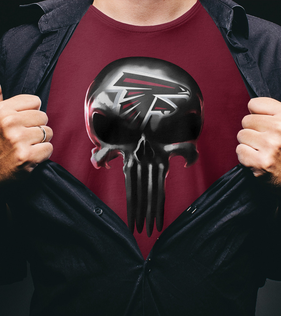 Atlanta Falcons Skull Logo T-Shirt