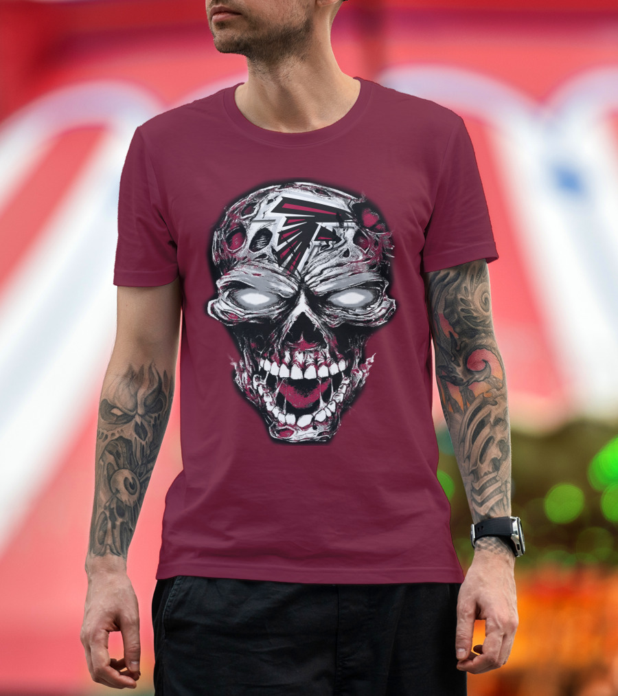 Atlanta Falcons Skull T-Shirt
