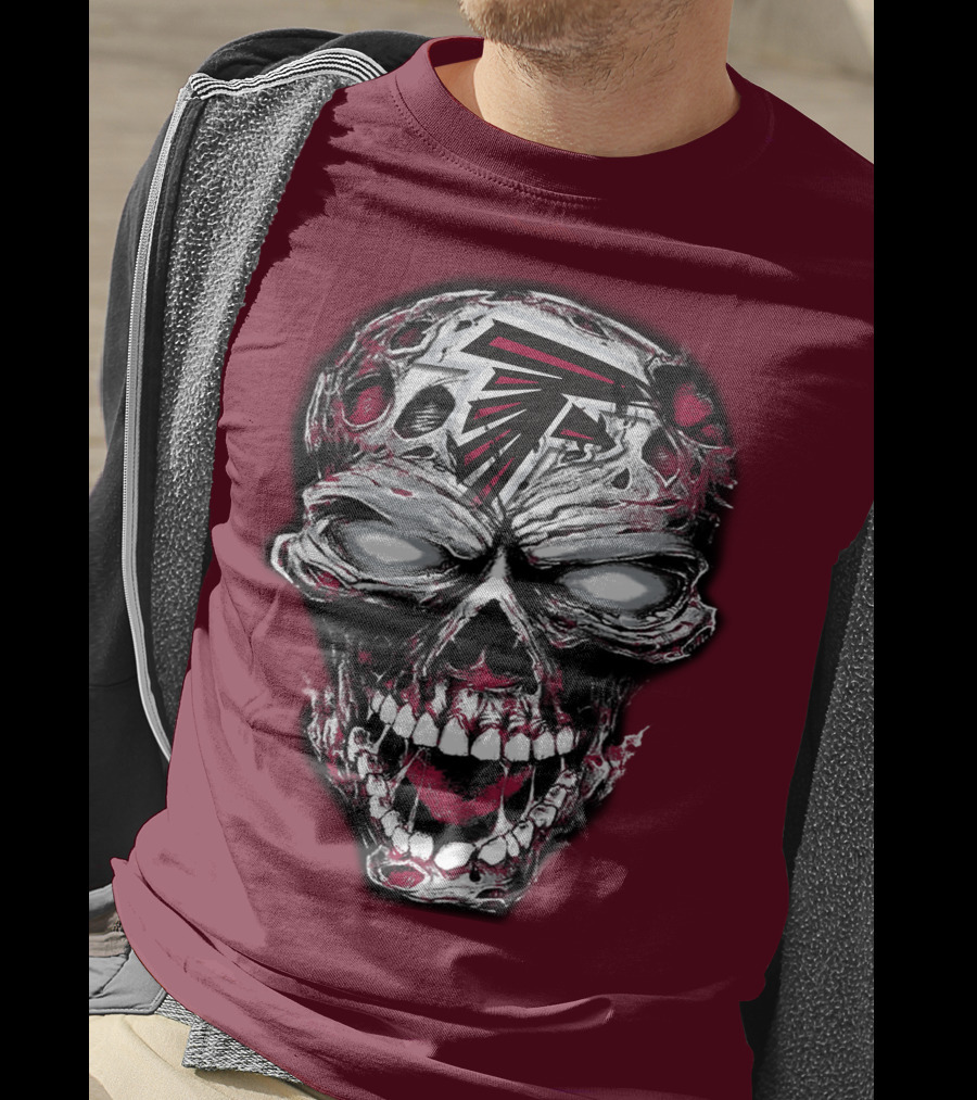 Atlanta Falcons Skull T-Shirt