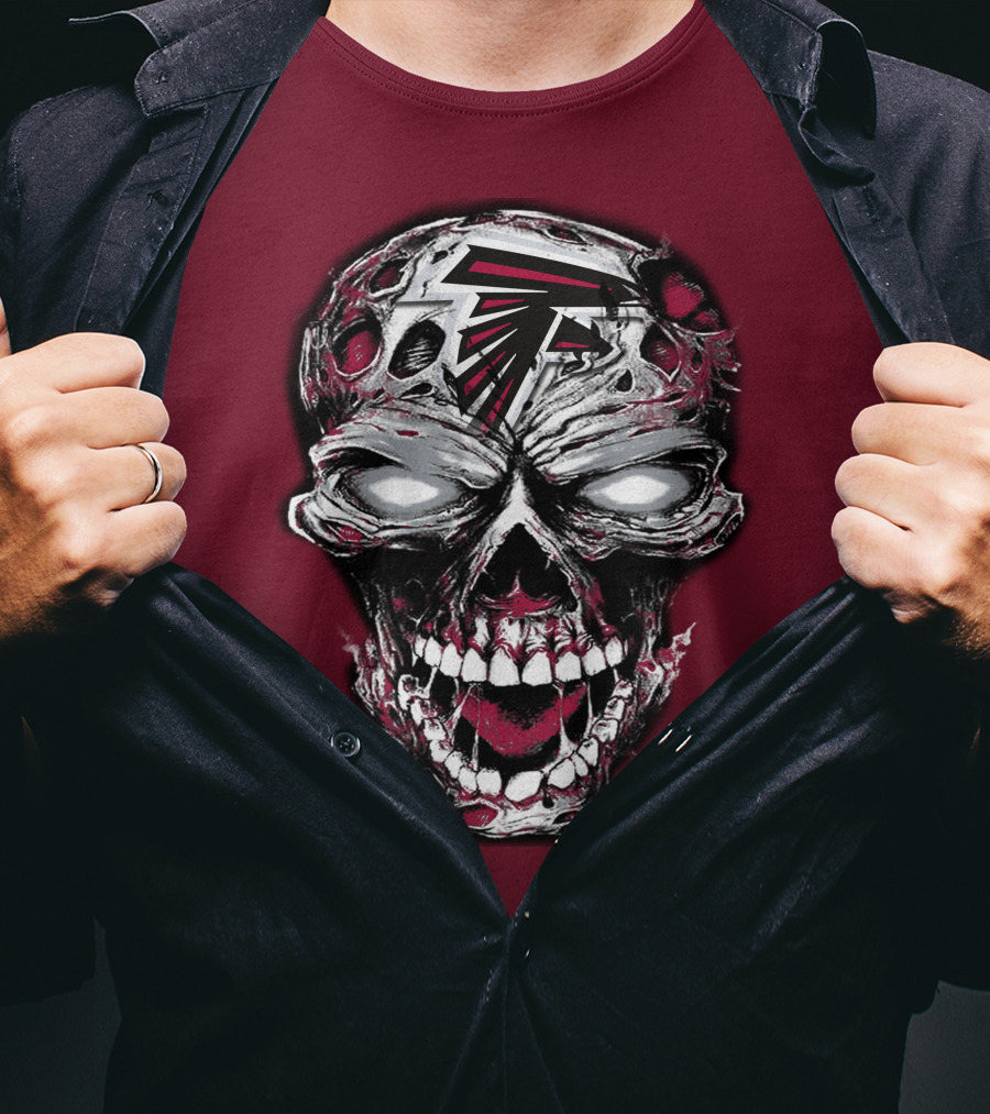 Atlanta Falcons Skull T-Shirt