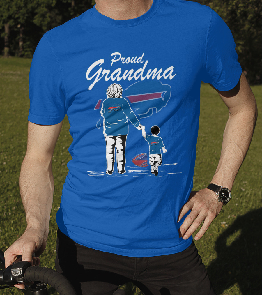 Proud Grandma Buffalo Bills Family Fan Love Football Generations T-Shirt