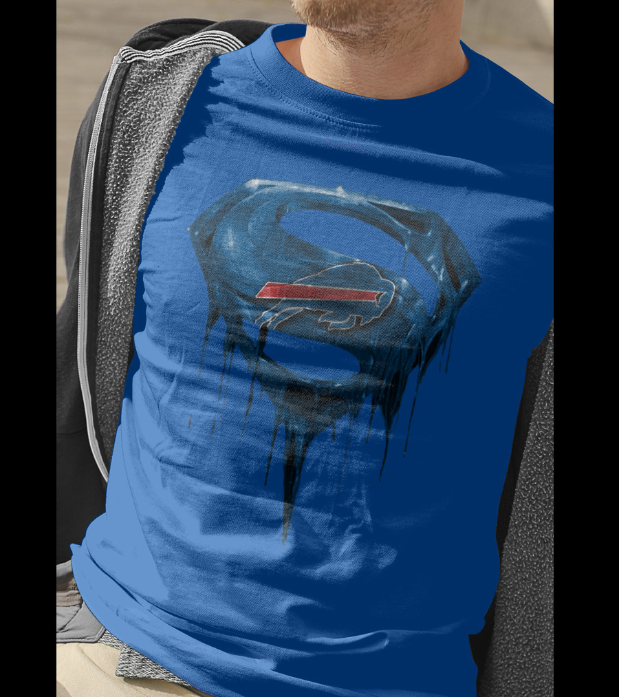 Superman Buffalo Bills Logo Fusion T-Shirt