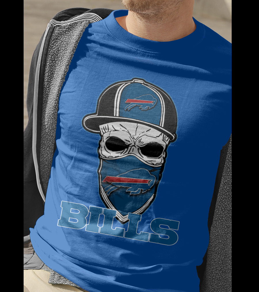 Skull Hat Bills Buffalo T-Shirt